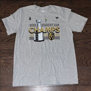Las Vegas Golden Knights NHL 2023 Stanley Cup Champions Locker Room T Shirt NWOT